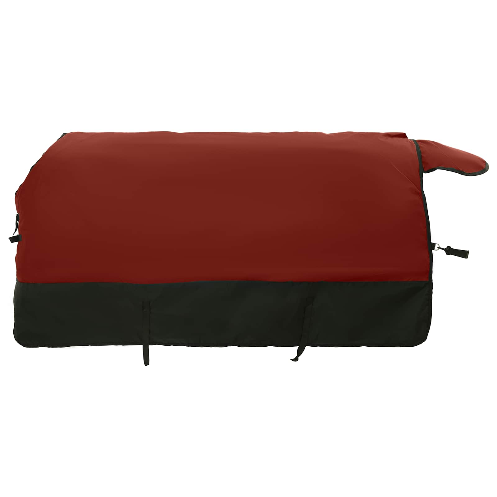 Coperta per Cavalli Bordeaux e Nero 75 cm Poliestere