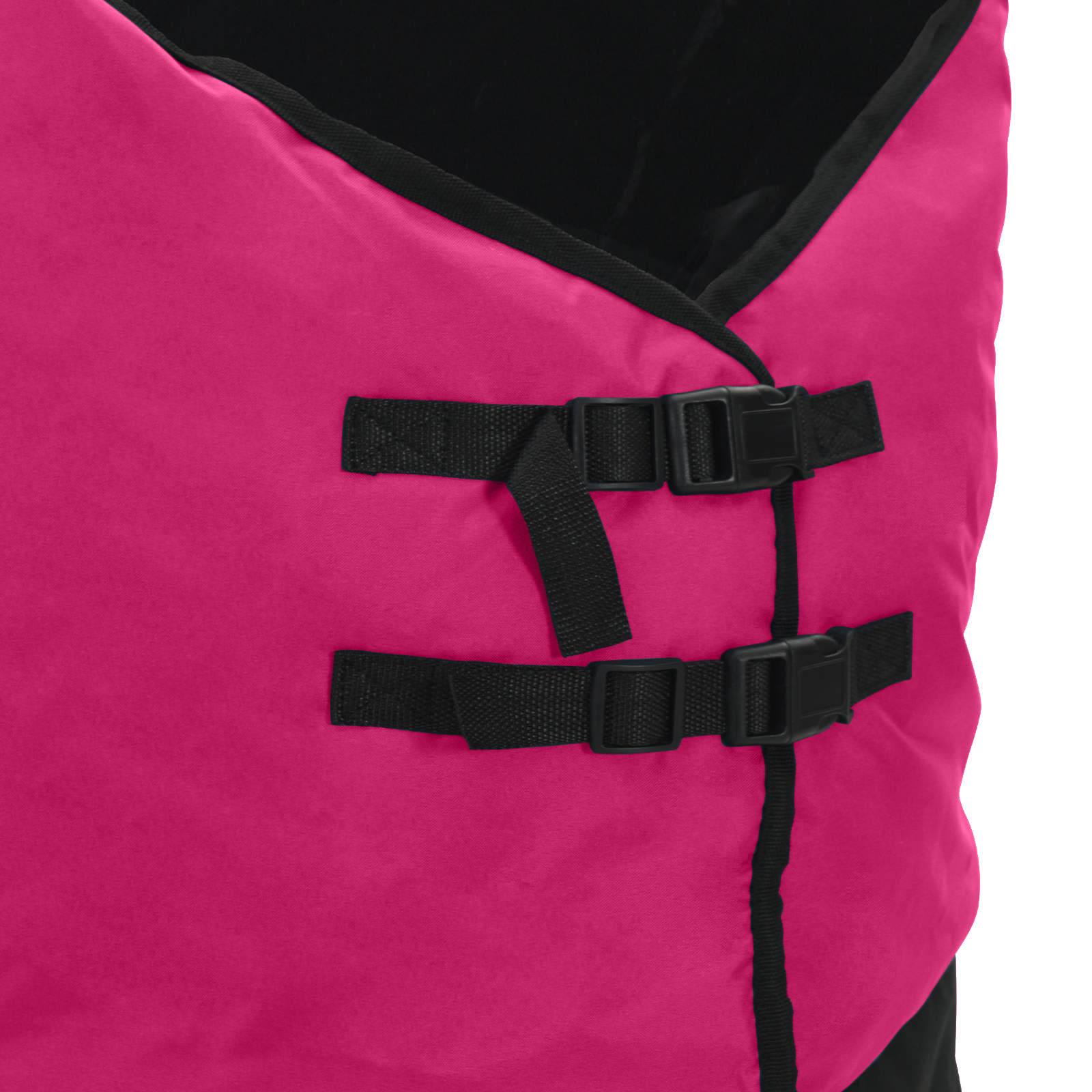 Coperta per Cavalli Rosa e Nero 115 cm Poliestere