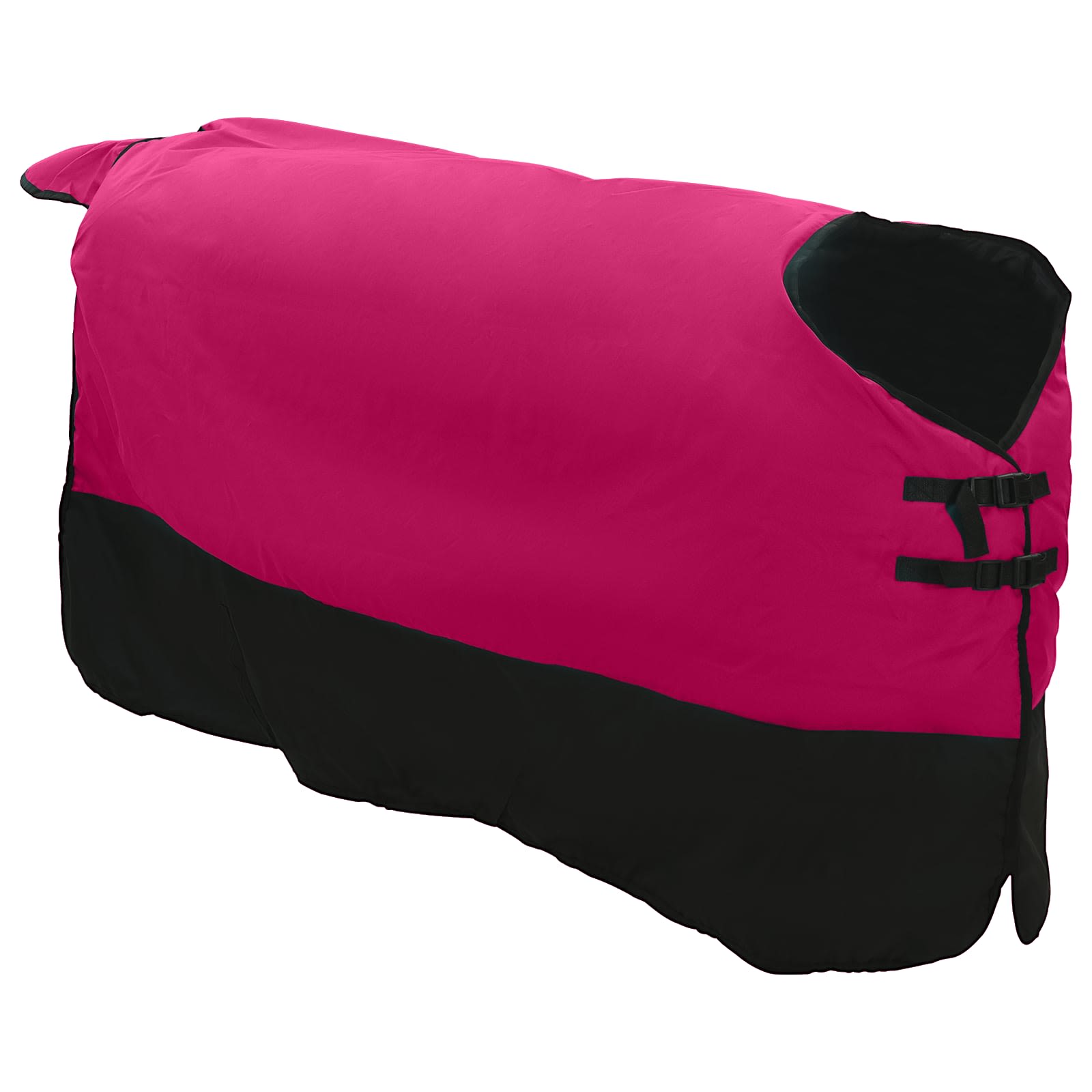 Coperta per Cavalli Rosa e Nero 135 cm Poliestere
