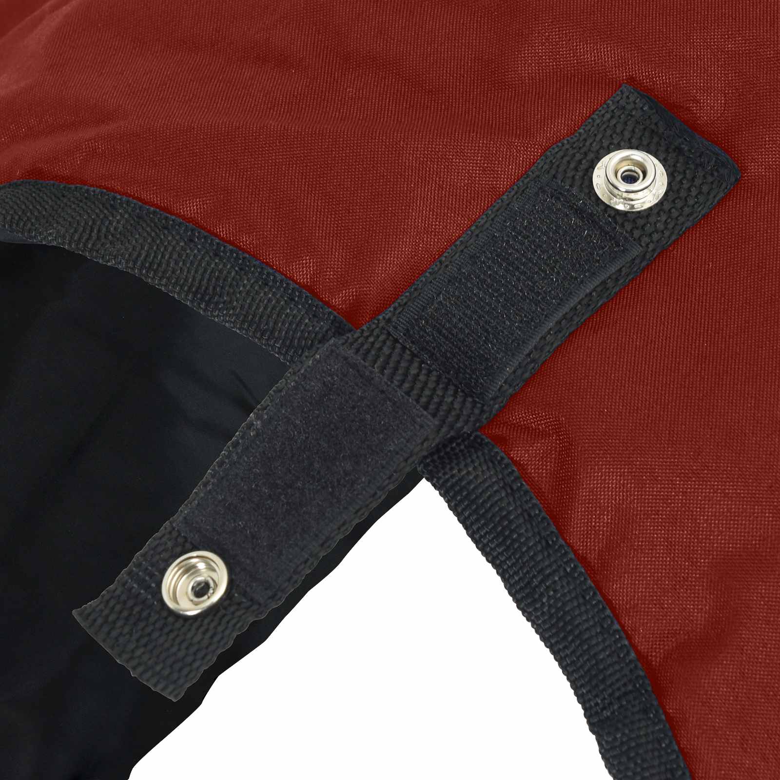Coperta per Cavalli Bordeaux e Nero 95 cm Poliestere
