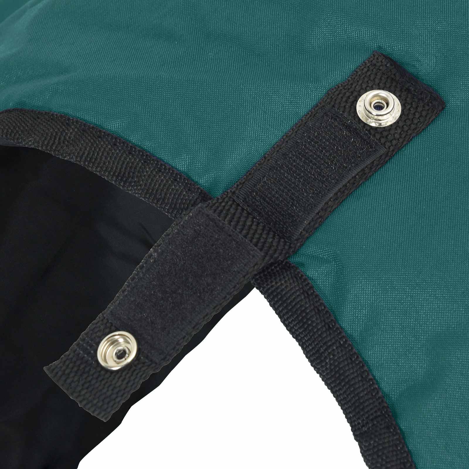Coperta per Cavalli Verde Scuro e Nero 105 cm Poliestere