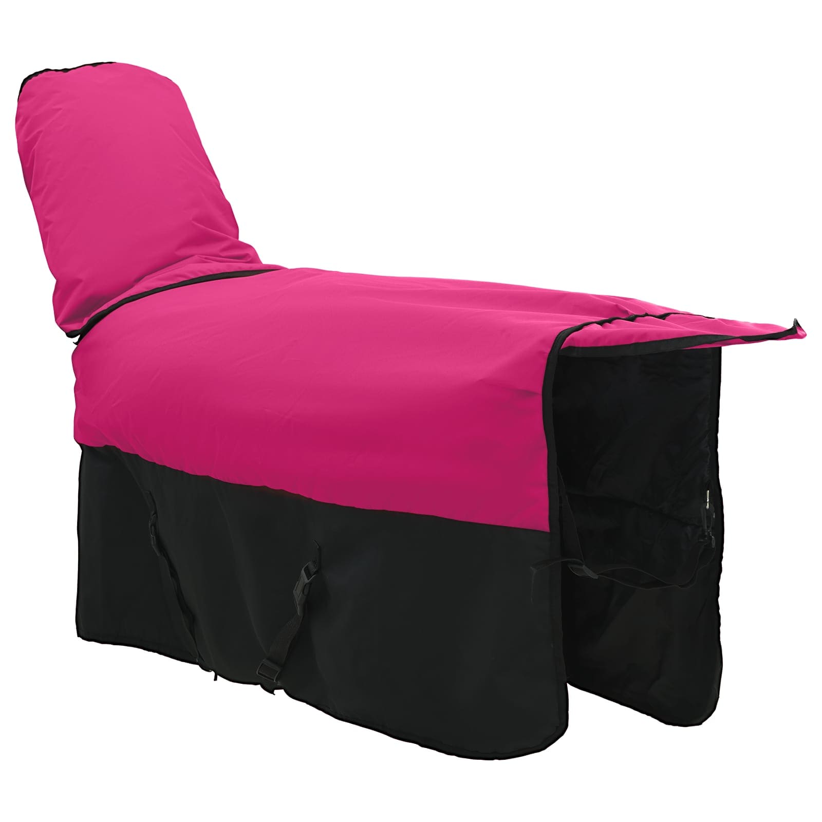 Coperta per Cavalli Rosa e Nero 115 cm Poliestere