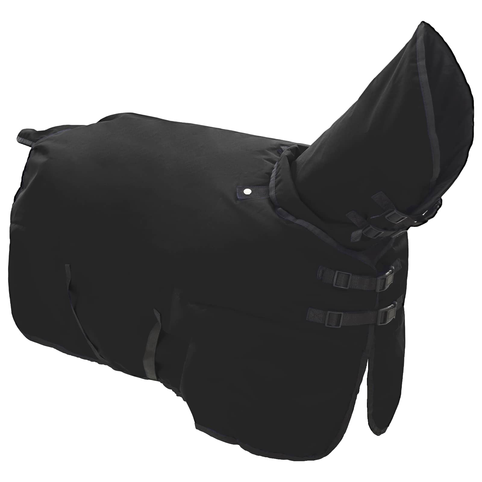 Coperta per Cavalli Nero Completo 135 cm Poliestere