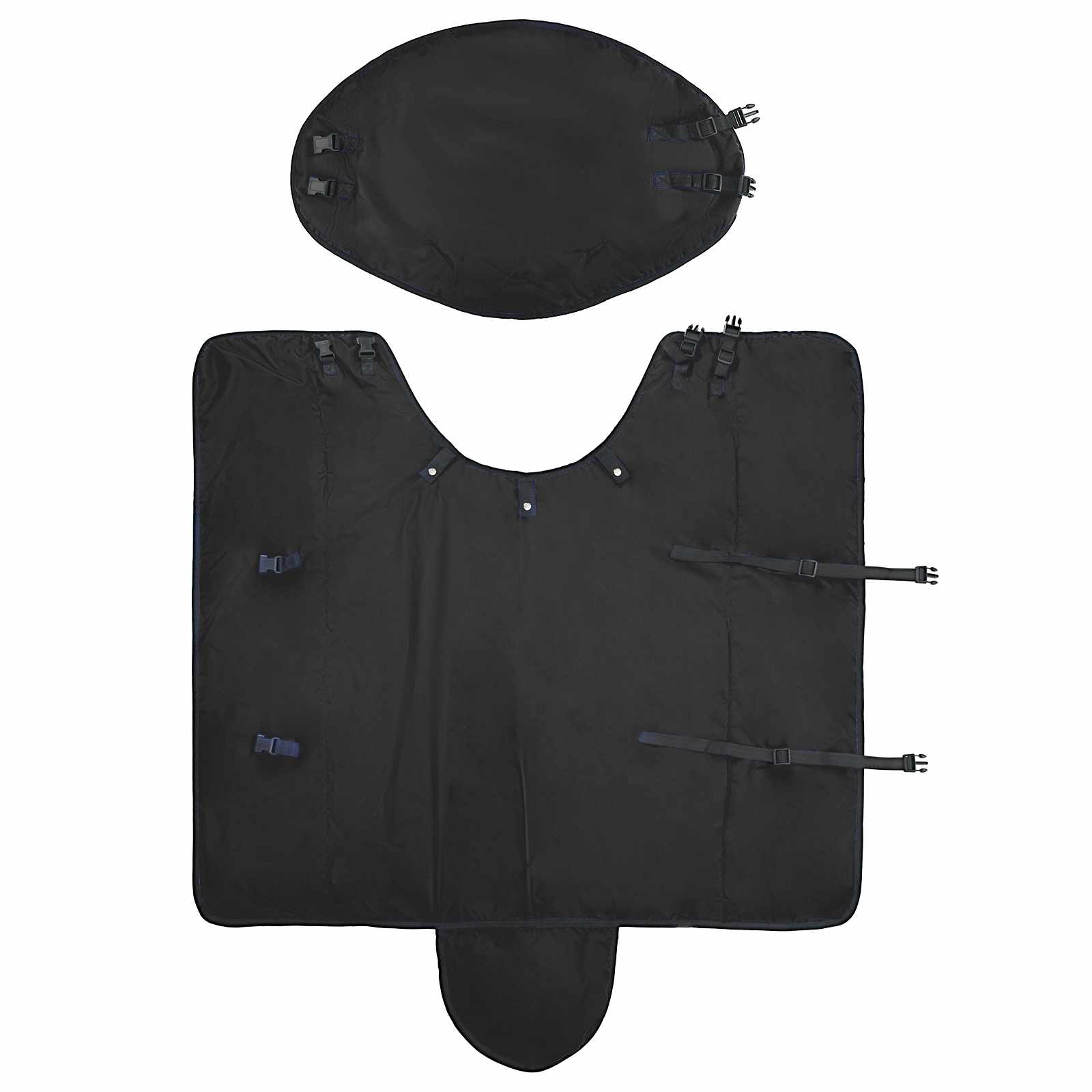 Coperta per Cavalli Nero Completo 135 cm Poliestere