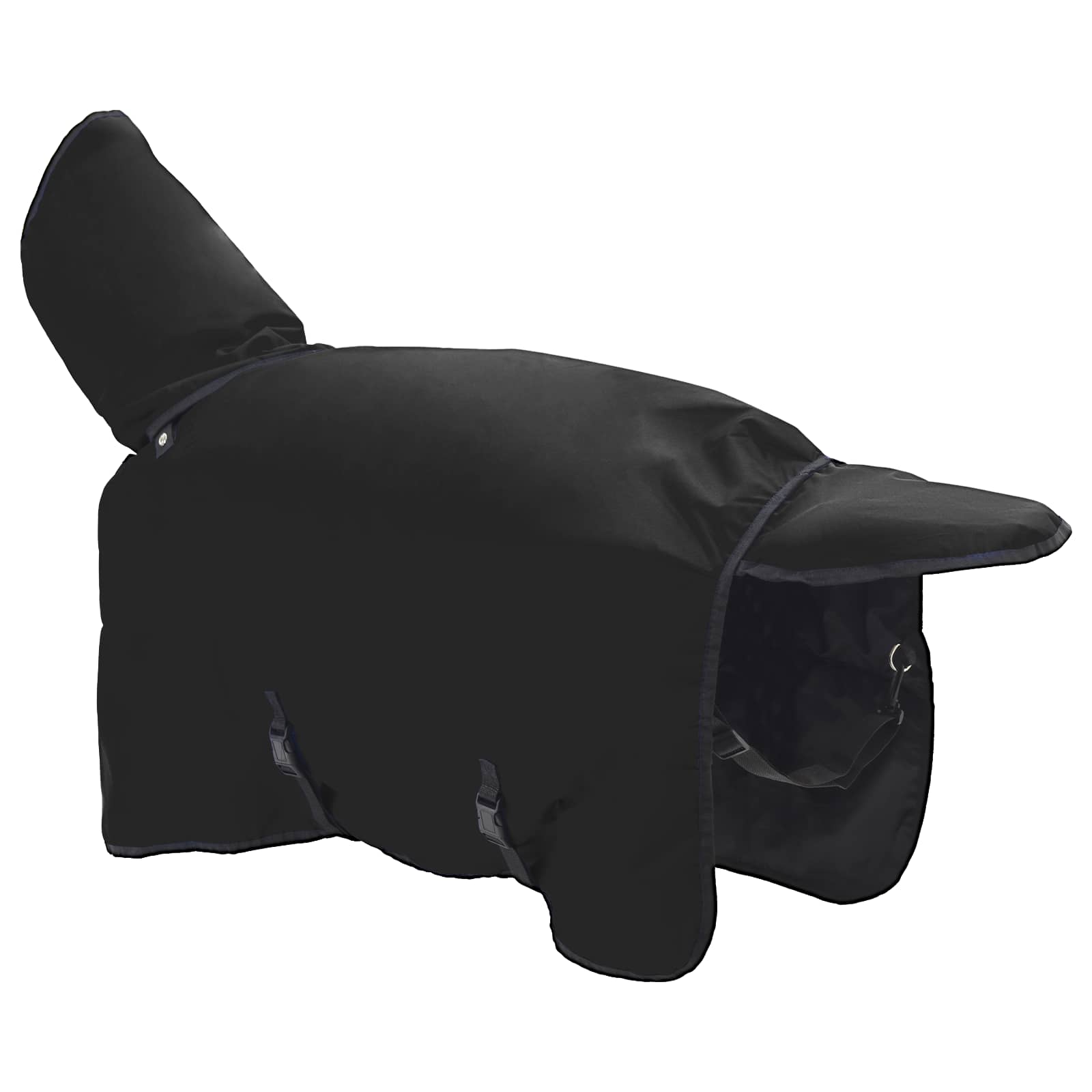 Coperta per Cavalli Nero Completo 155 cm Poliestere