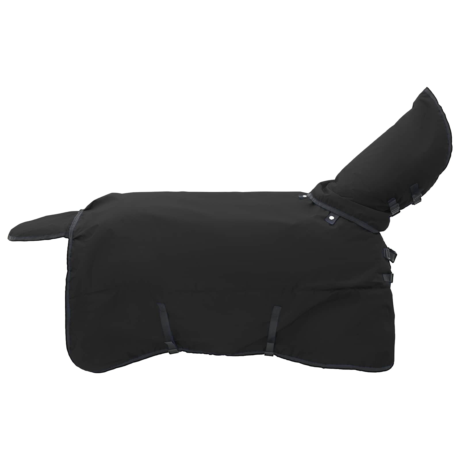 Coperta per Cavalli Nero Completo 165 cm Poliestere