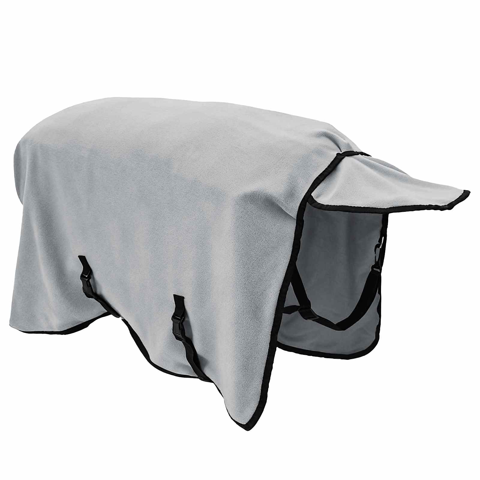 Coperta per Cavalli Grigio chiaro e rosa completo 115 cm