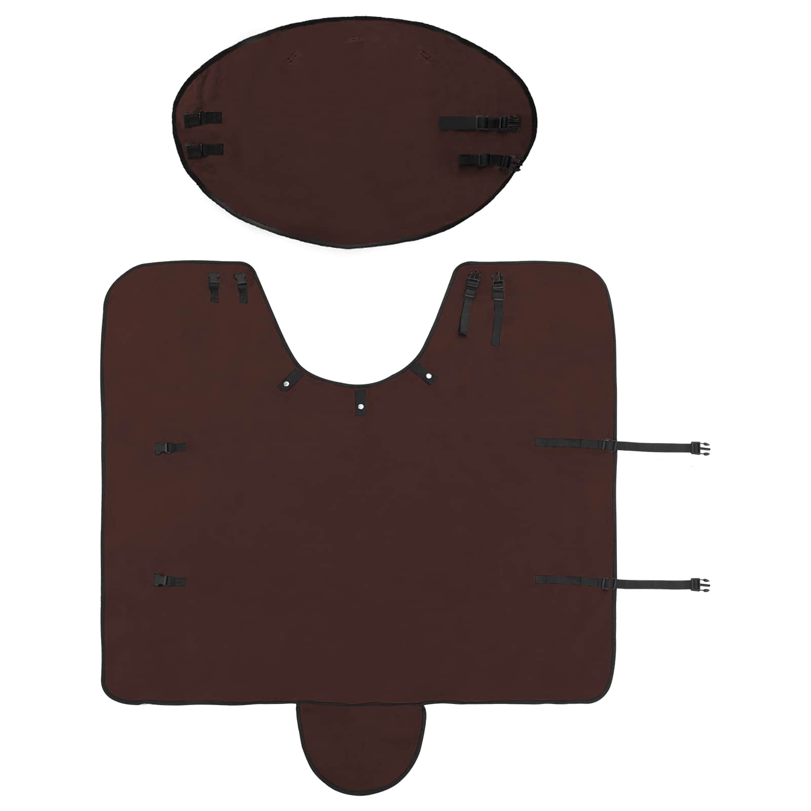 Coperta per Cavalli Marrone Scuro Completo 75 cm