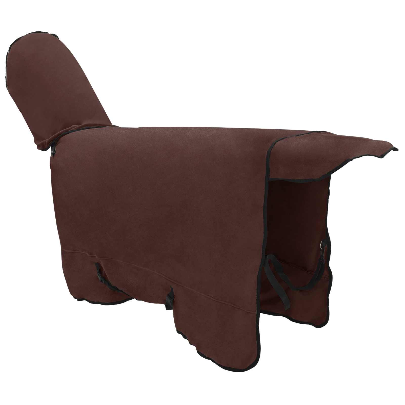 Coperta per Cavalli Marrone Scuro Completo 155 cm