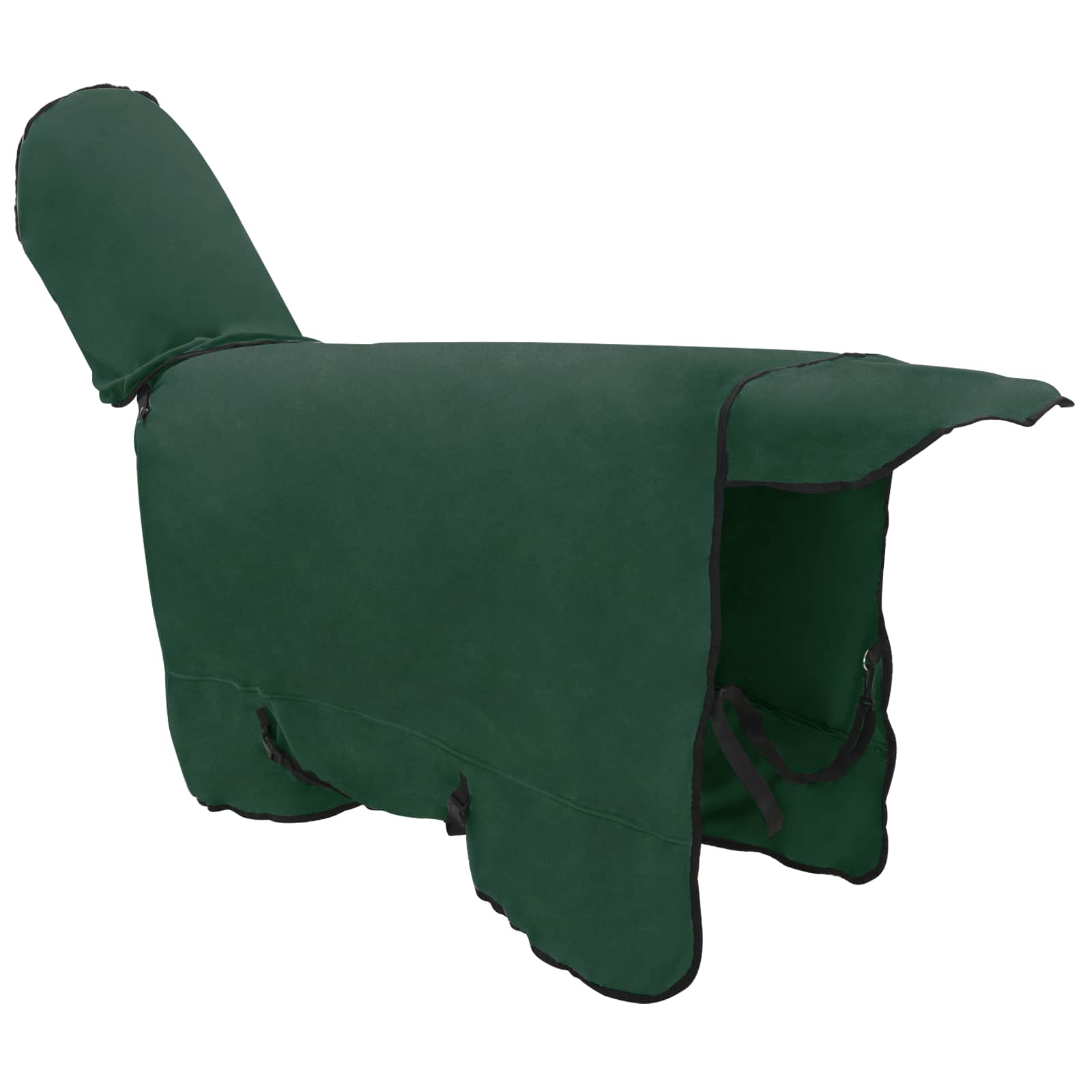 Coperta per Cavalli Verde Scuro 145 cm Fleece in poliestere