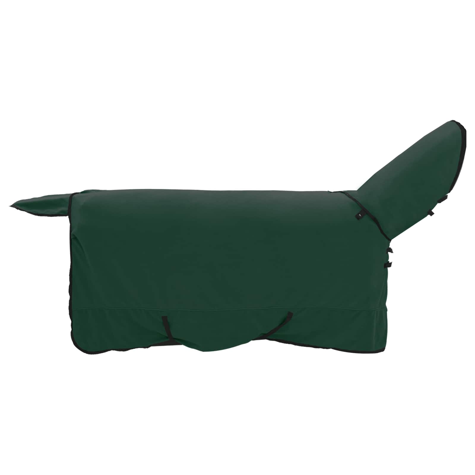 Coperta per Cavalli Verde Scuro 165 cm Fleece in poliestere