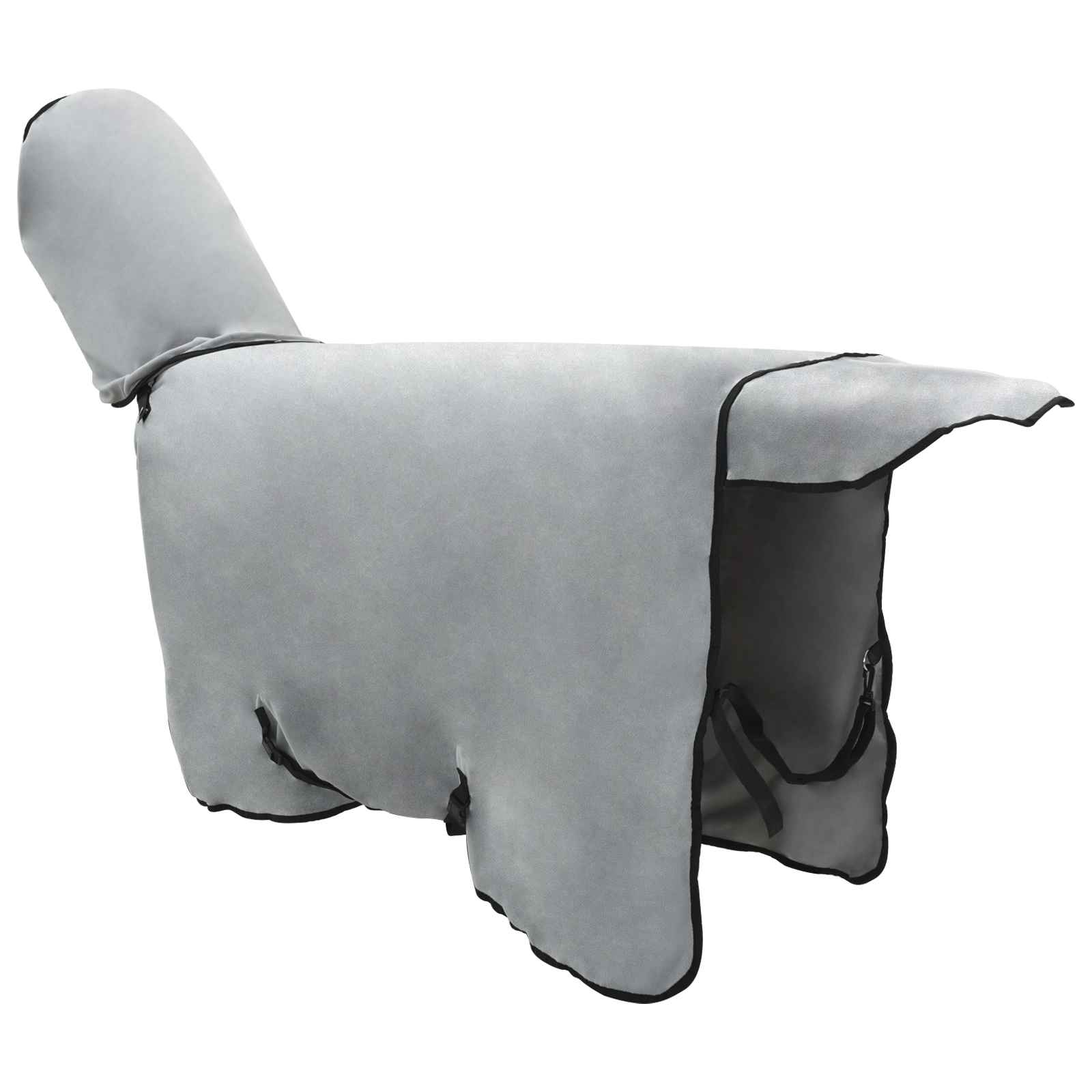 Coperta per Cavalli Grigio chiaro e rosa completo 105 cm