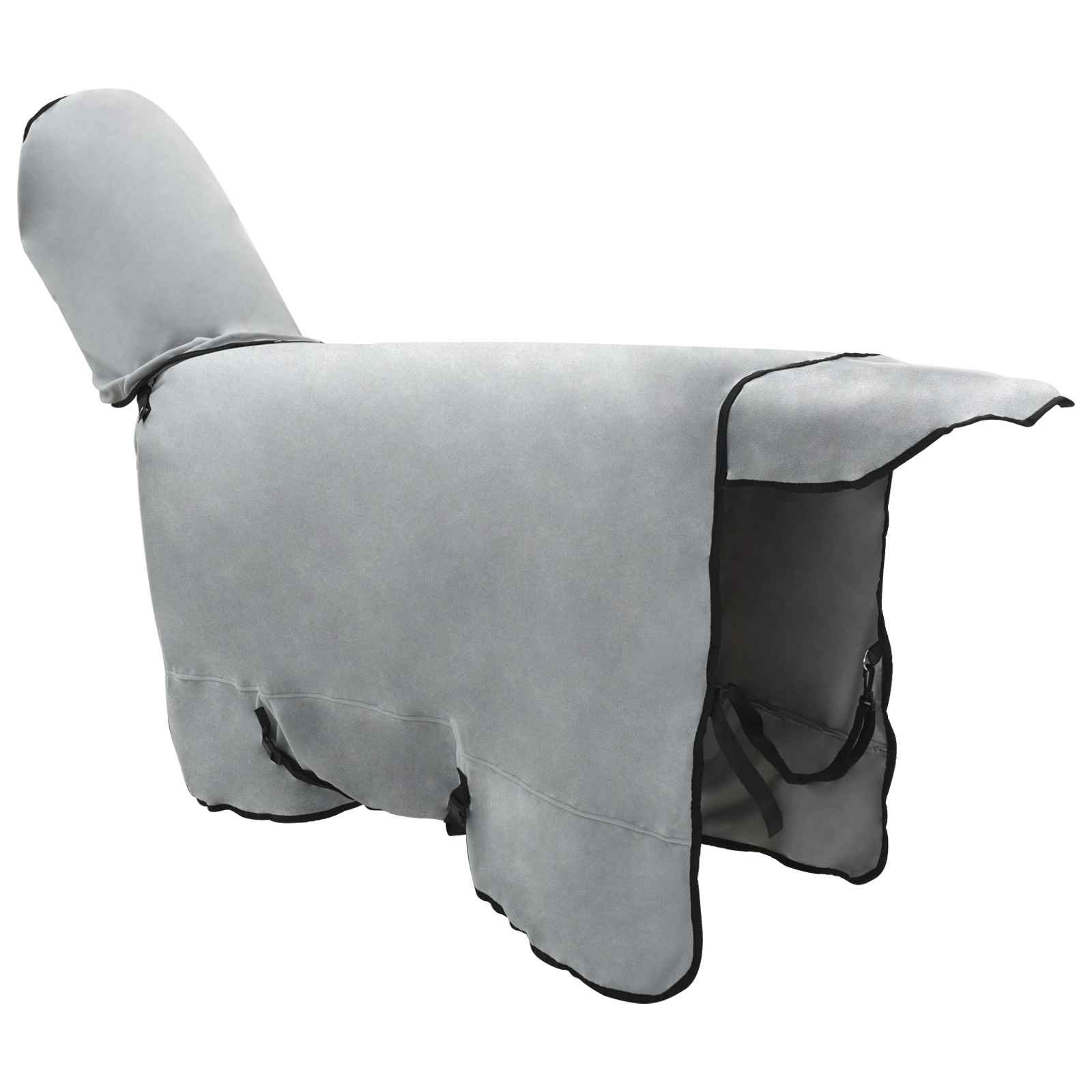 Coperta per Cavalli Grigio chiaro e rosa completo 165 cm