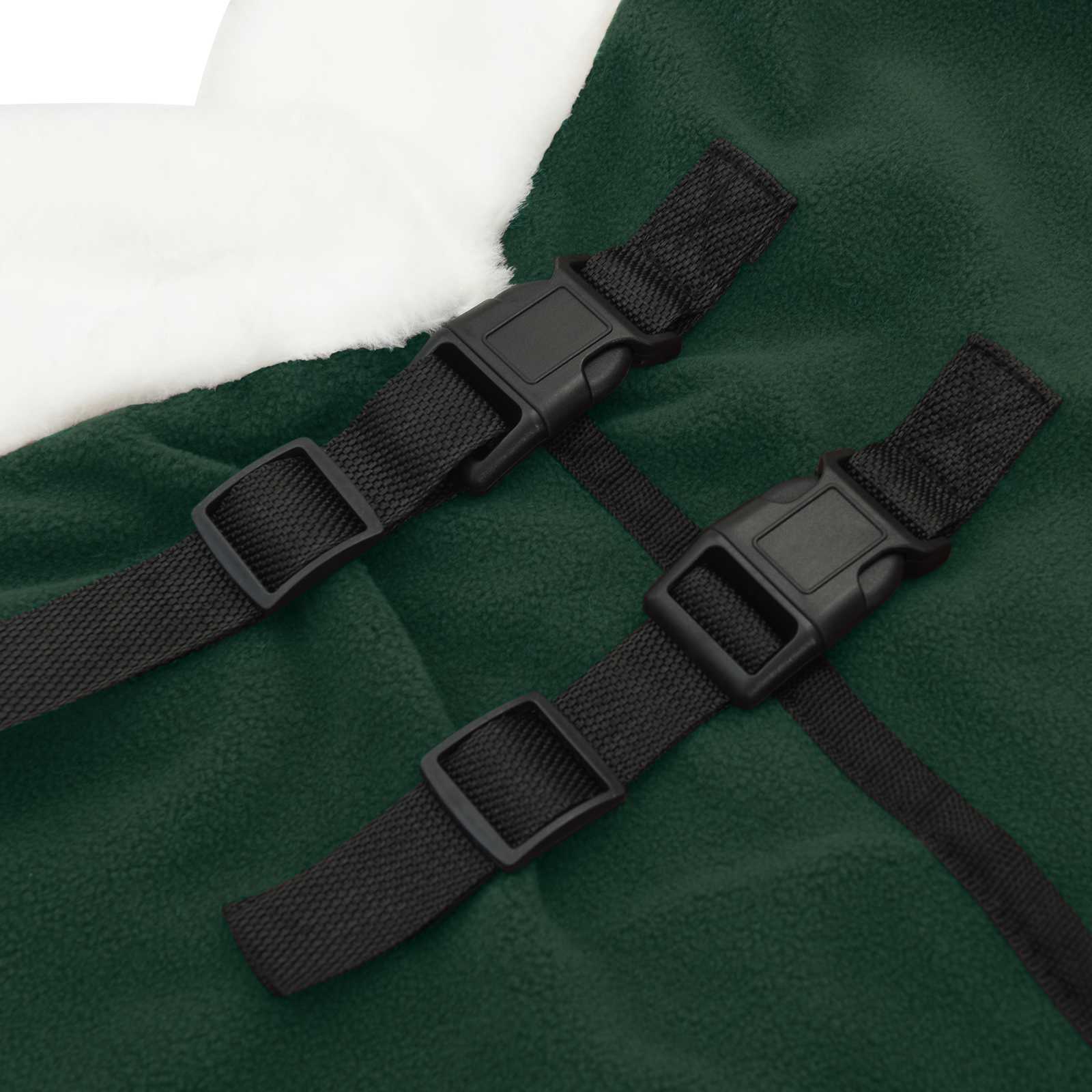 Coperta per Cavalli Verde scuro completo 165 cm Felpa in pile