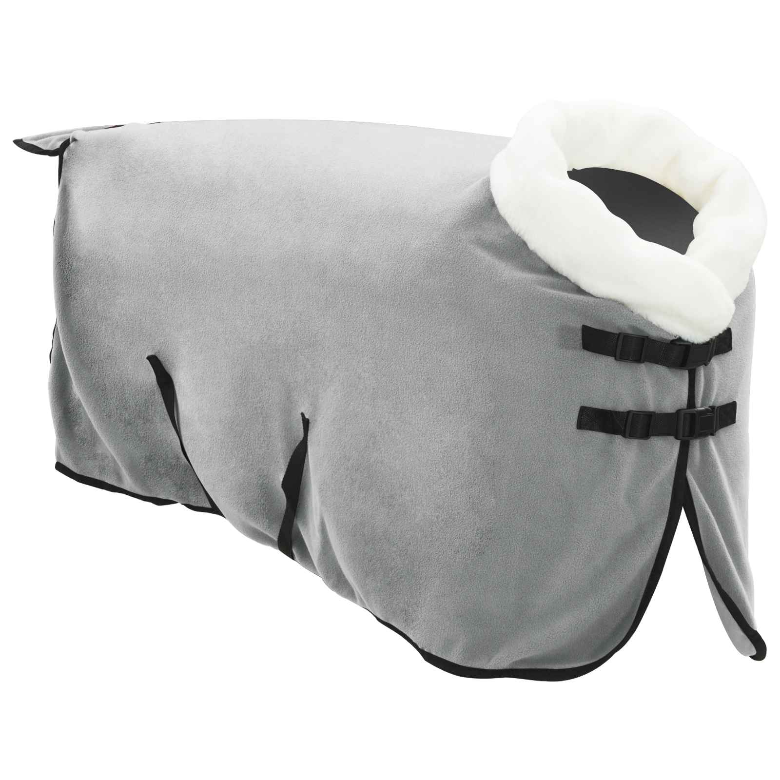 Coperta per Cavalli Grigio Chiaro 105 cm Felpa in pile