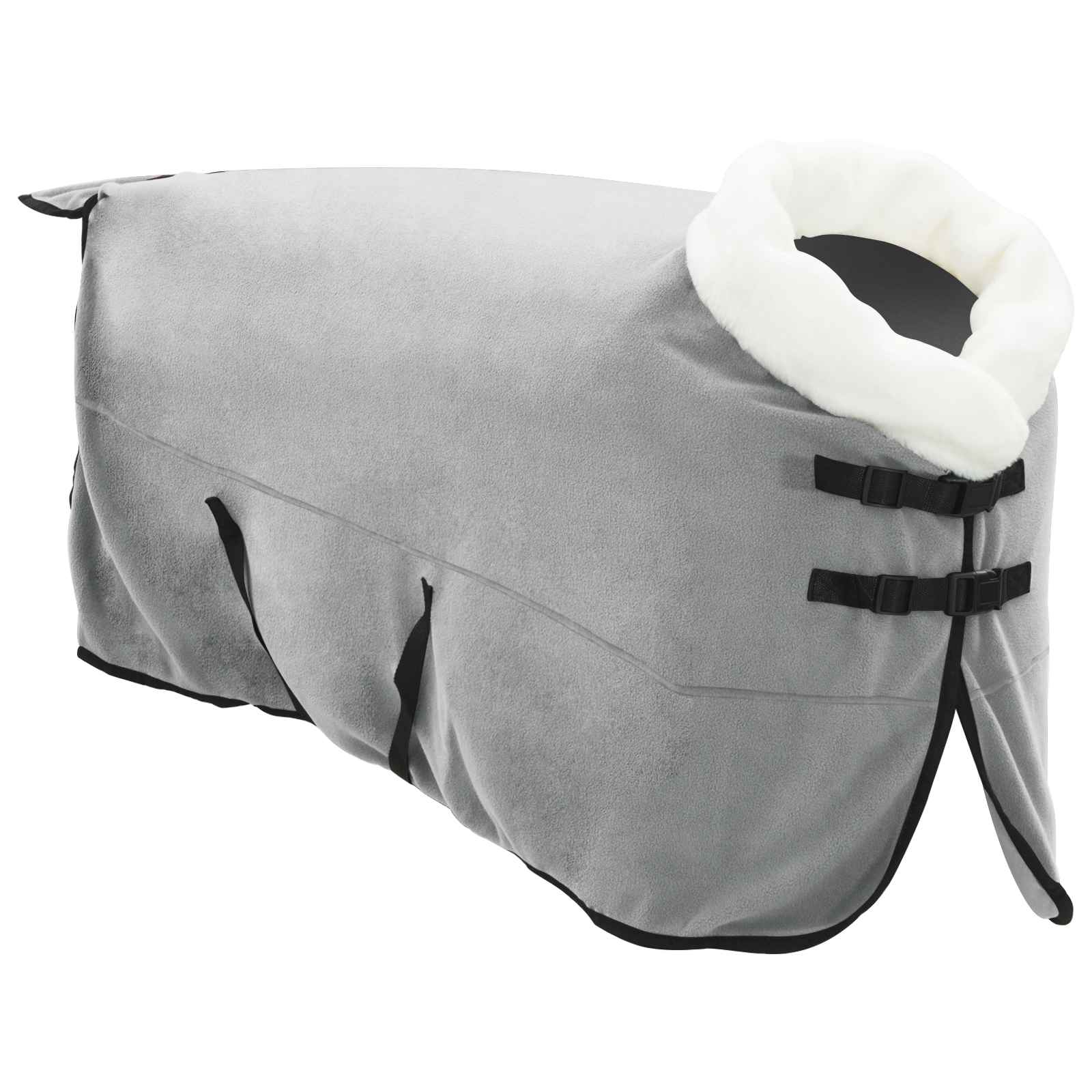 Coperta per Cavalli Grigio Chiaro Completo 145 cm Felpa in pile