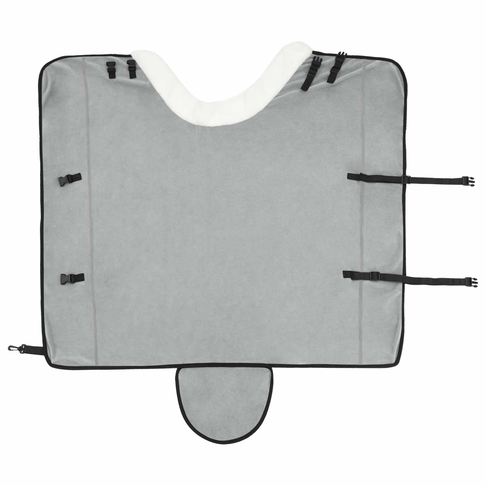 Coperta per Cavalli Grigio Chiaro Completo 145 cm Felpa in pile