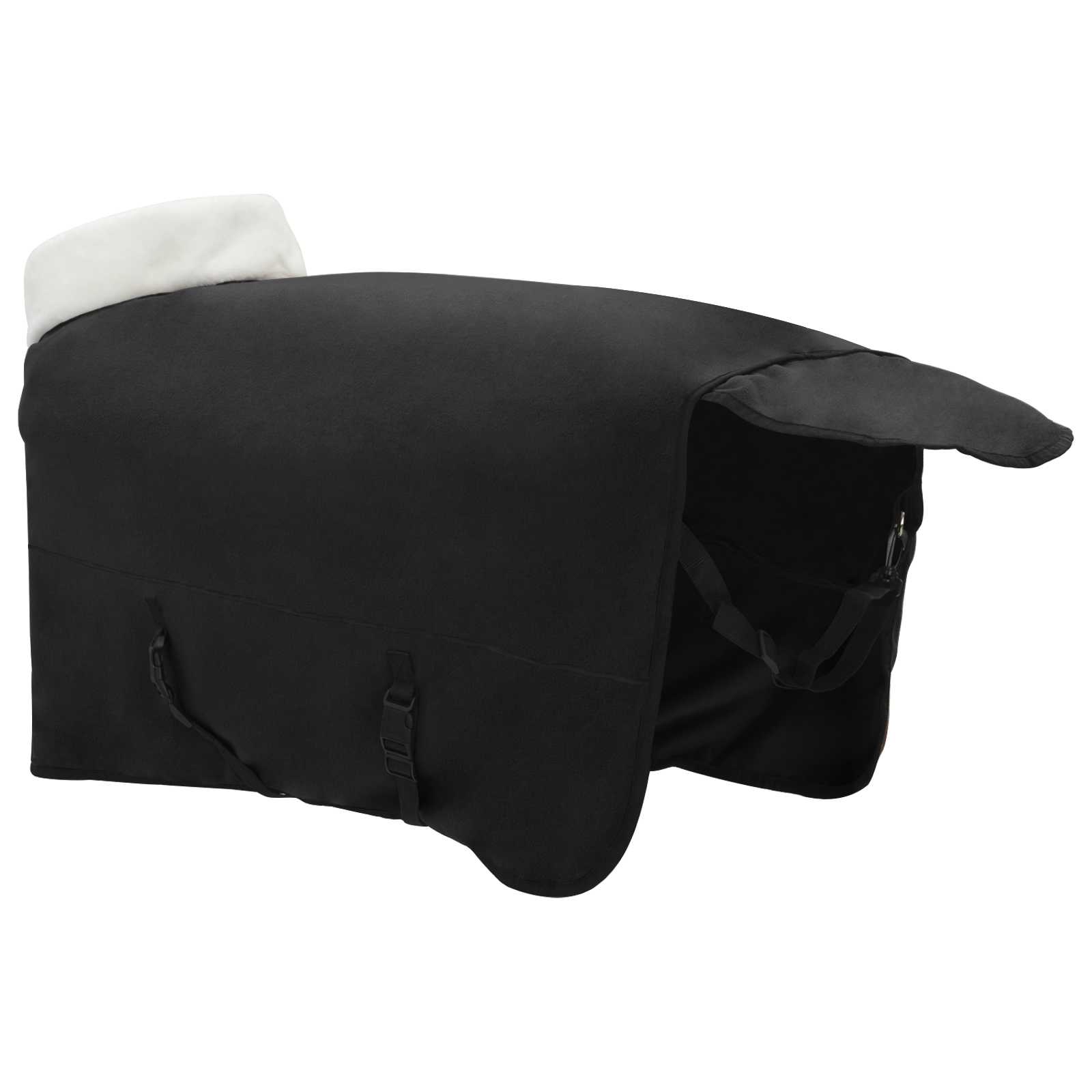 Coperta per Cavalli Nero 125 cm Felpa in pile
