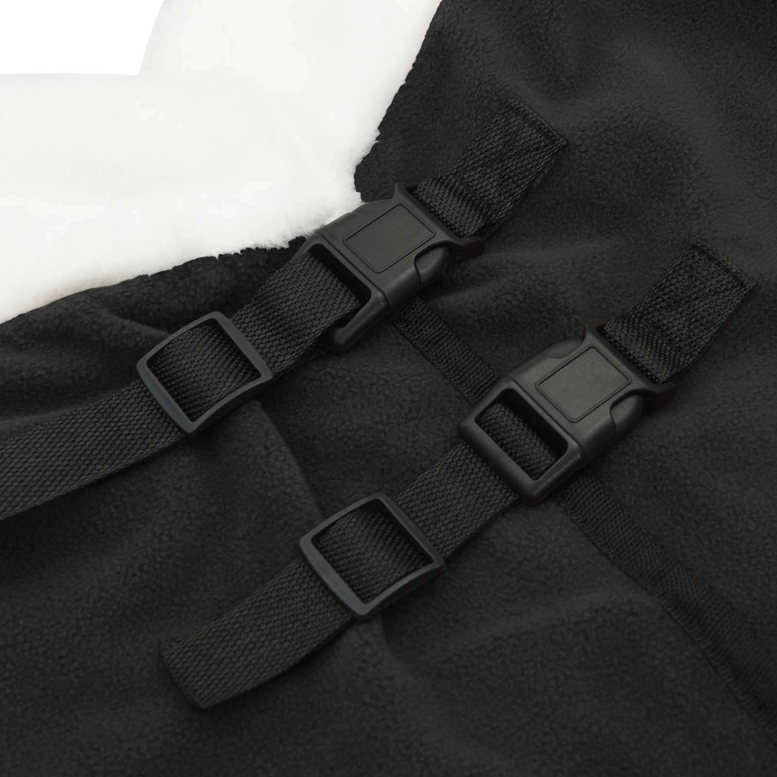 Coperta per Cavalli Nero 145 cm Felpa in pile