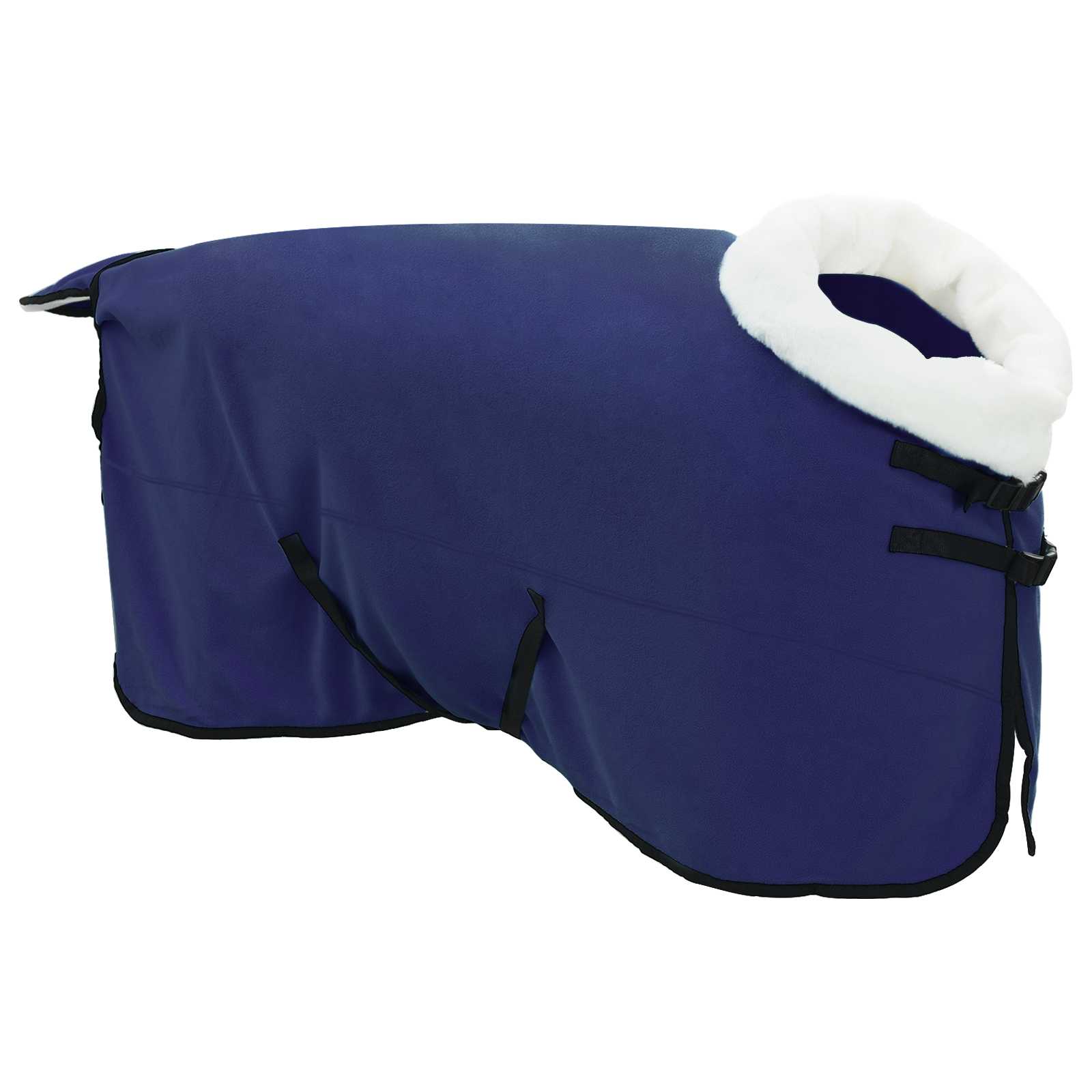 Coperta per Cavalli Blu navy 145 cm Felpa in pile