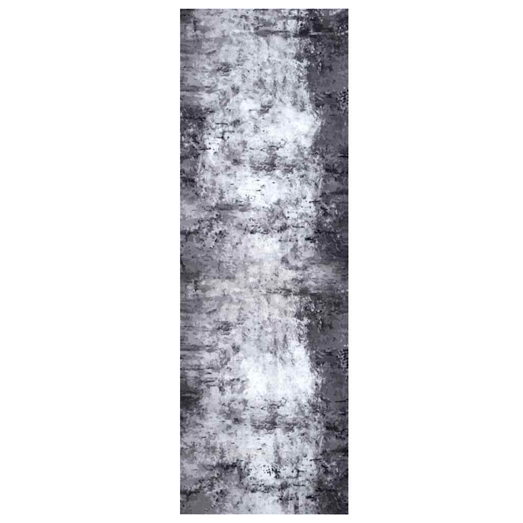Tappeto da Cucina Grigio 180 x 60 cm Velluto
