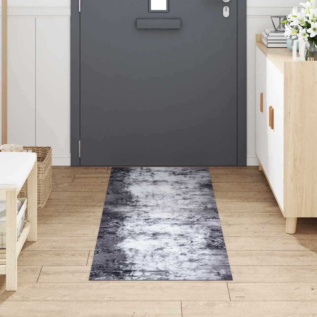Tappeto da Cucina Grigio 180 x 60 cm Velluto