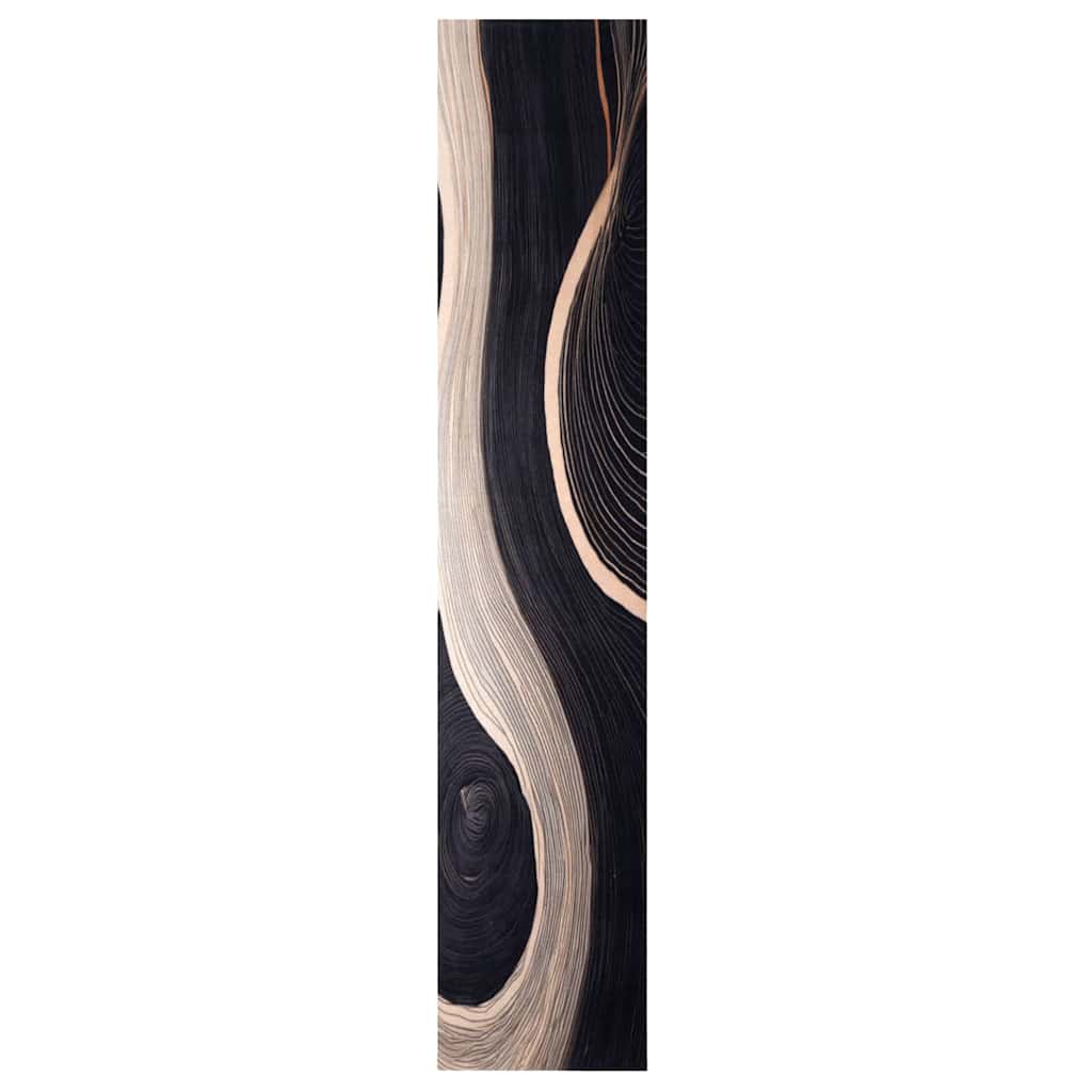 Tappeto da Cucina Nero 300 x 60 cm Velluto