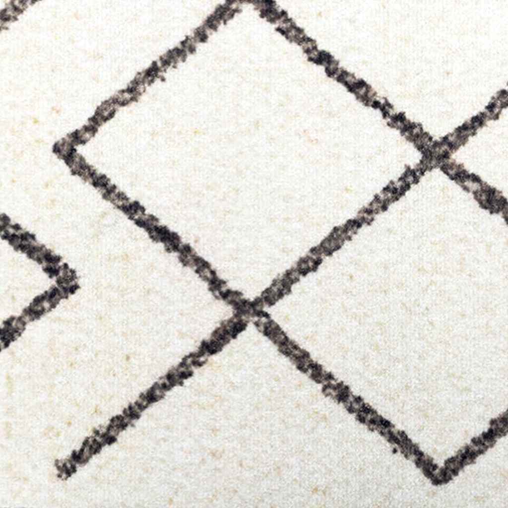Tappeto da Cucina Bianco 180 x 60 cm Velluto