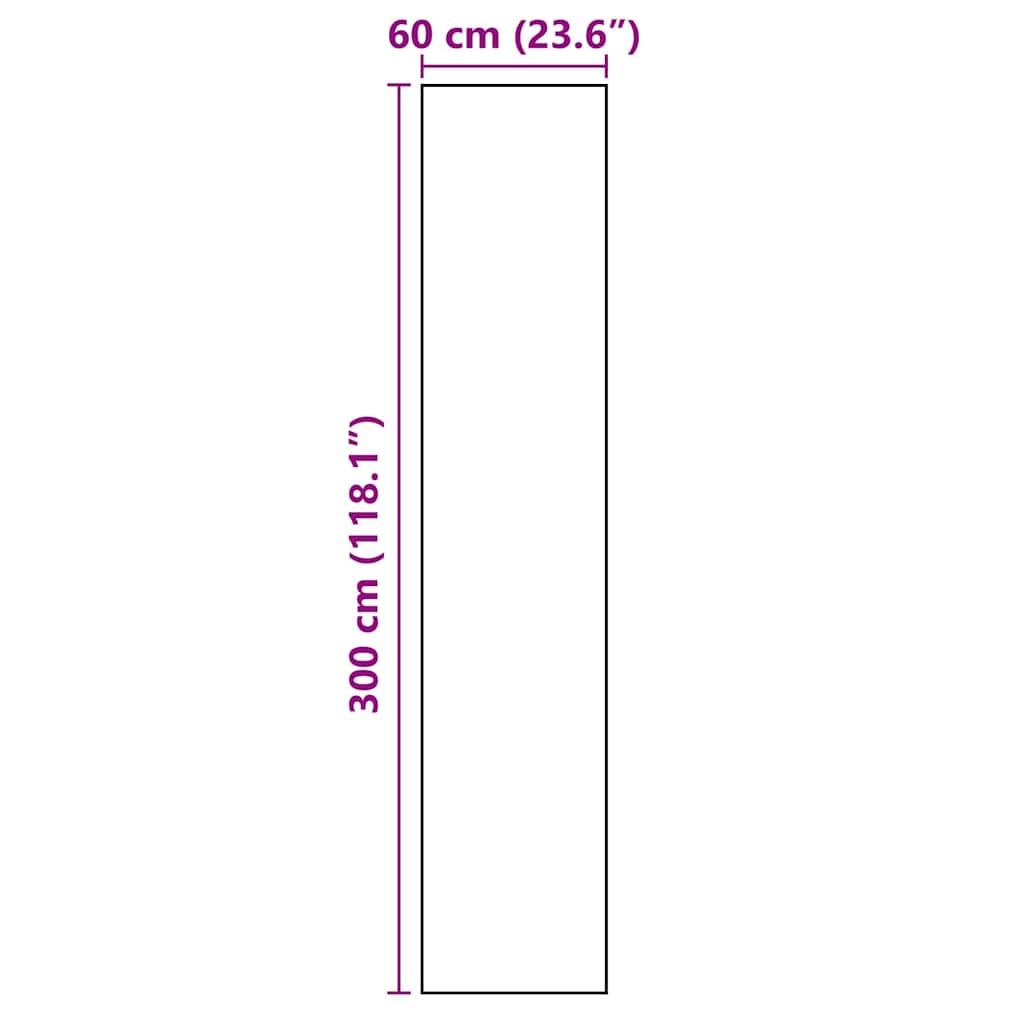 Tappeto da Cucina Posate Nero 300 x 60 cm Velluto