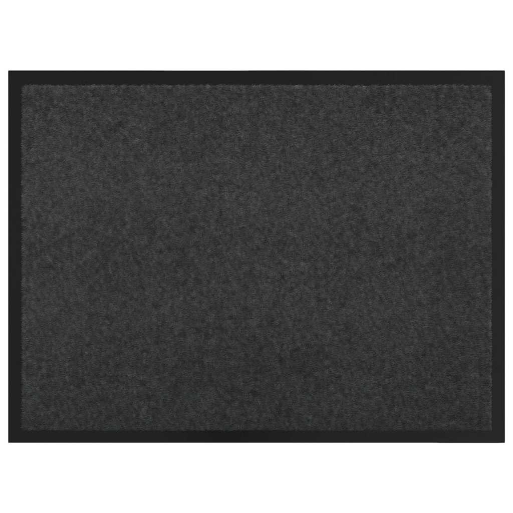 Tappetino Antracite 60 x 80 x 1.2 cm Tessuto Teddy