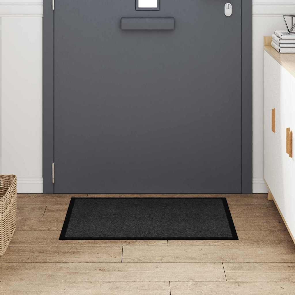 Tappetino Antracite 60 x 80 x 1.2 cm Tessuto Teddy