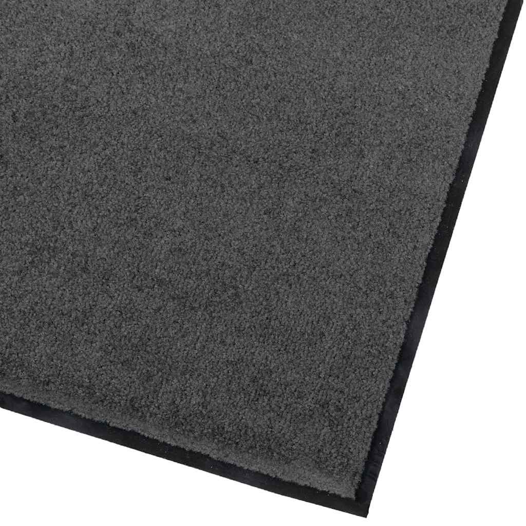 Tappetino Antracite 60 x 80 x 1.2 cm Tessuto Teddy