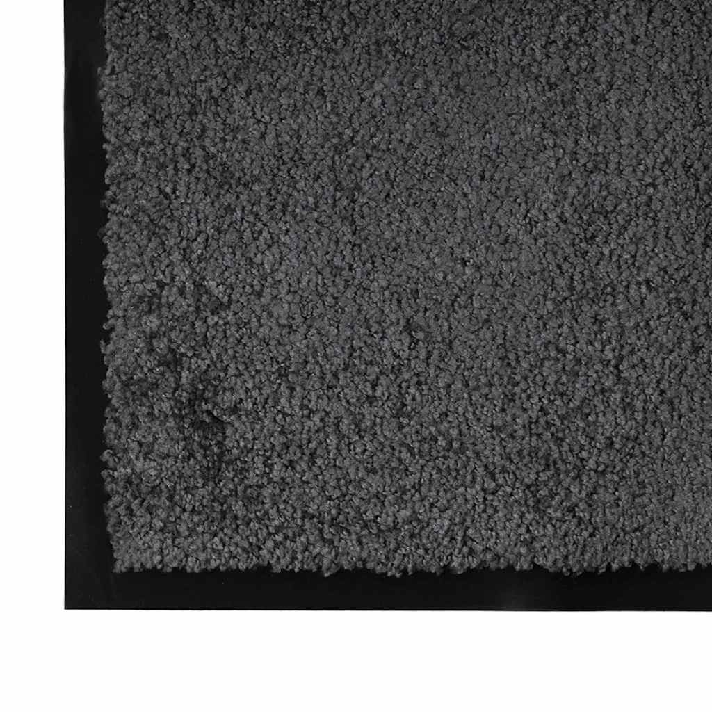 Tappetino Antracite 80 x 120 x 1.2 cm Tessuto Teddy