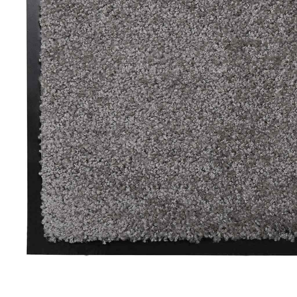Tappetino Grigio Chiaro 60 x 80 x 1.2 cm Tessuto Teddy