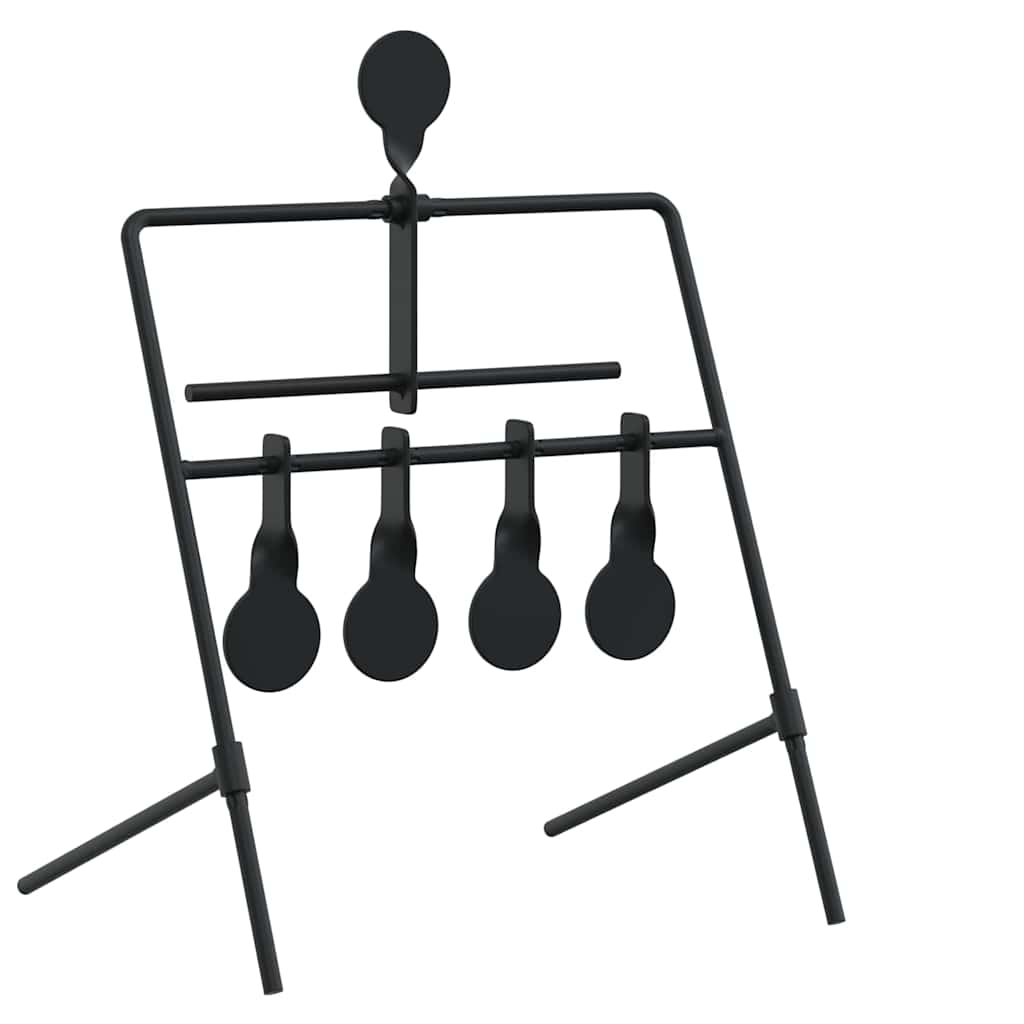 Bersaglio che si ripristina Nero 40 x 34 x 53 cm Acciaio