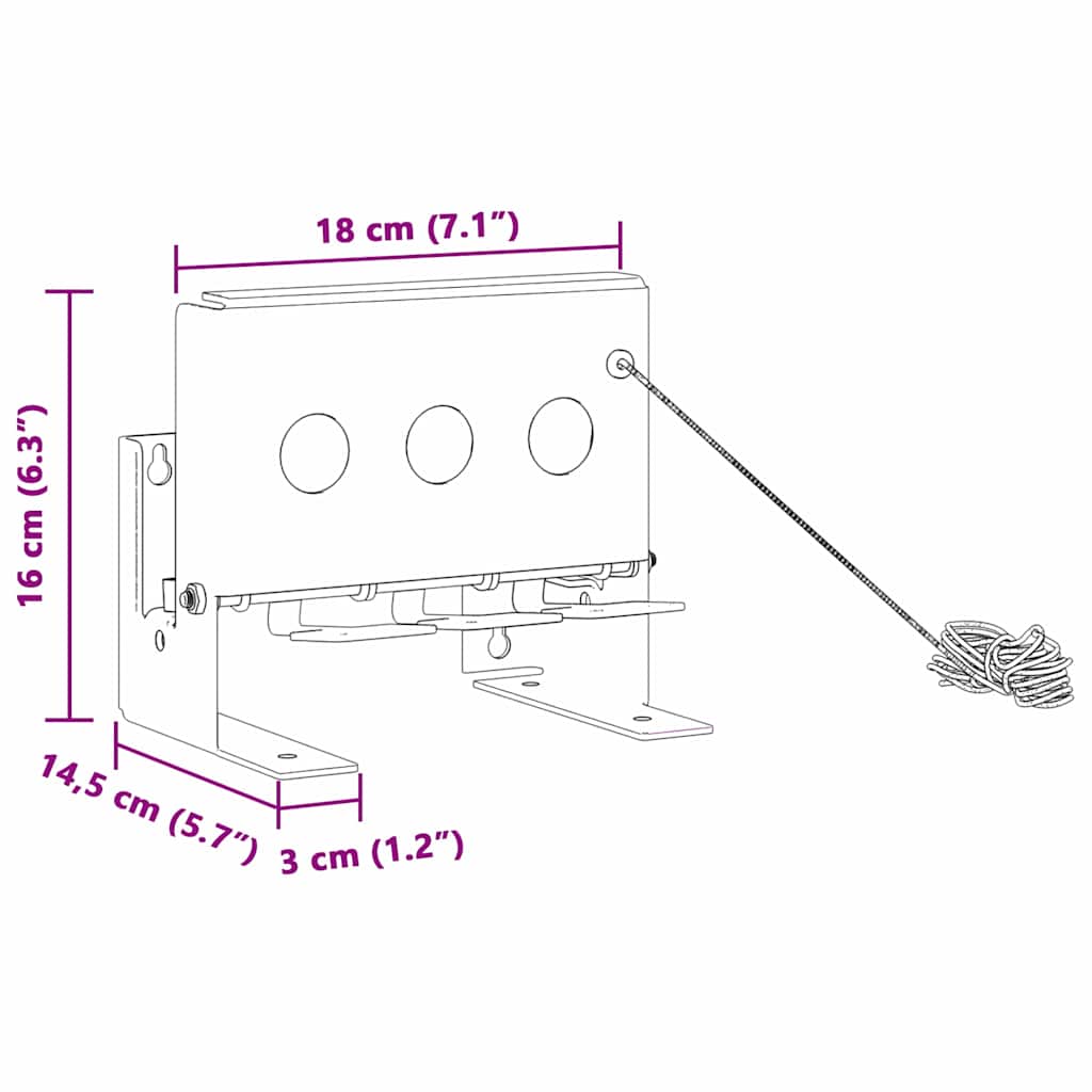 Obiettivo Knockdown Biathlon Bianco 18 x 14,5 x 16 cm Acciaio