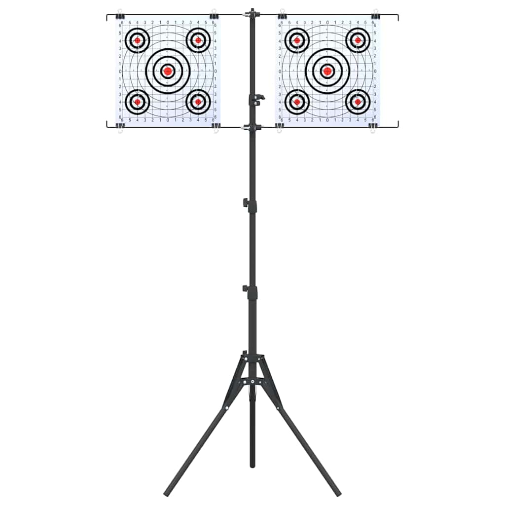 Supporto per bersaglio Nero e Bianco 82,5 x 51 x 150 cm Metallo