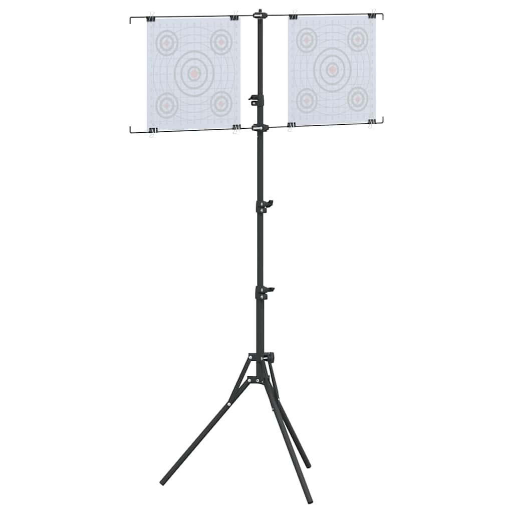 Supporto per bersaglio Nero e Bianco 82,5 x 51 x 150 cm Metallo