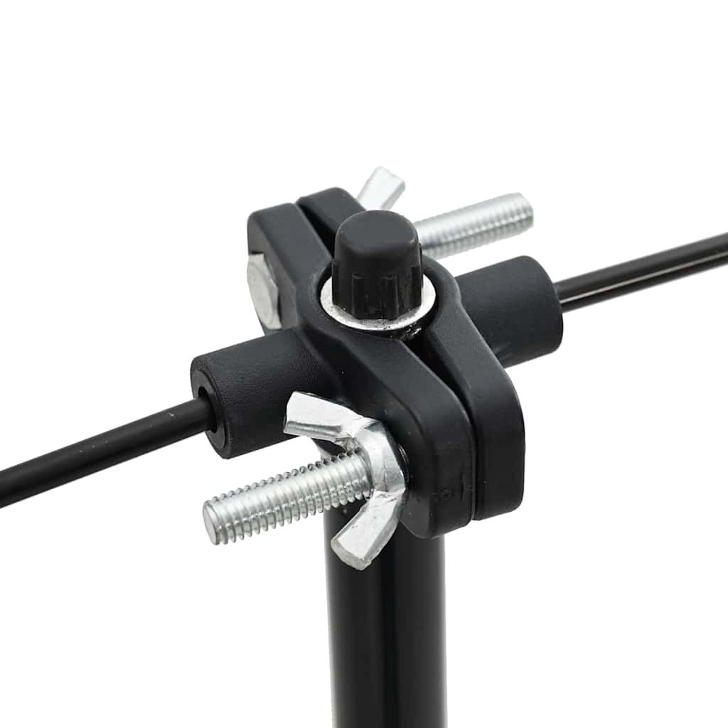 Supporto per bersaglio Nero e Bianco 82,5 x 51 x 150 cm Metallo
