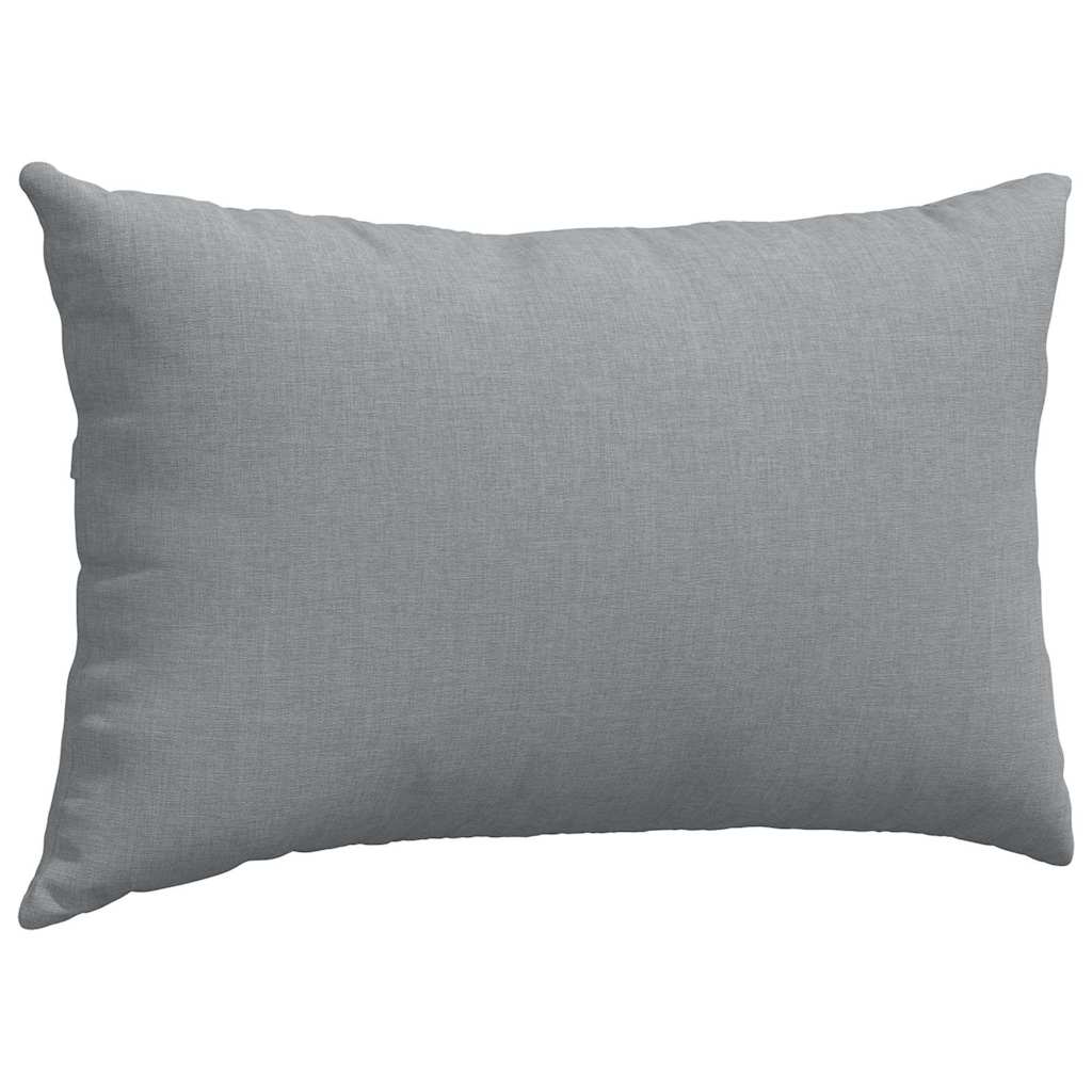 Cuscini da Divano 2 pz Tessuto Grigio chiaro 50 x 30 cm