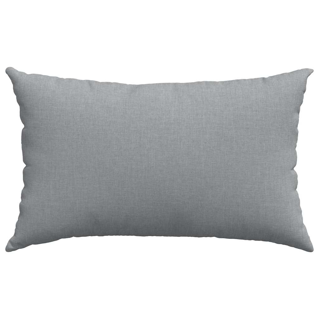 Cuscini da Divano 2 pz Tessuto Grigio chiaro 50 x 30 cm