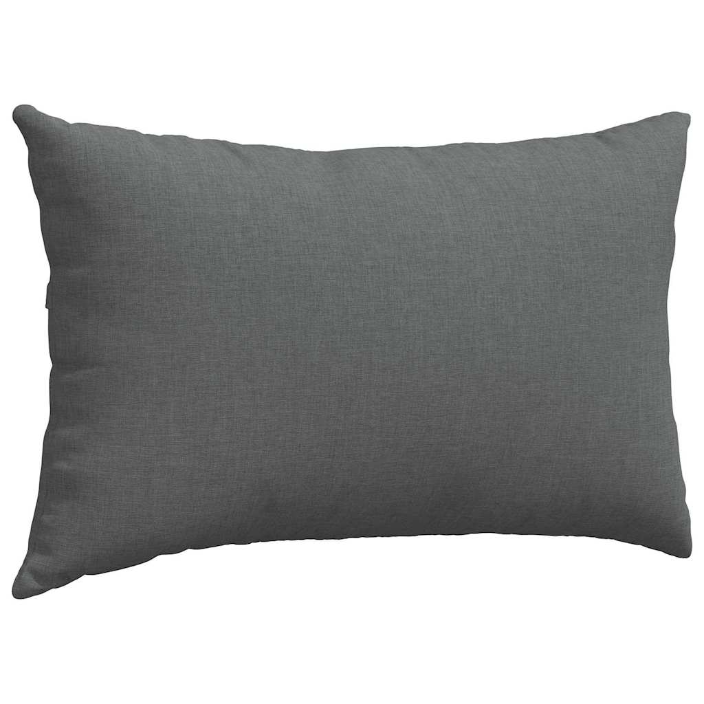 Cuscini da Divano 2 pz Tessuto Grigio scuro 50 x 30 cm