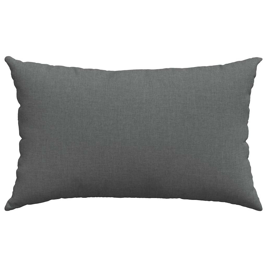 Cuscini da Divano 2 pz Tessuto Grigio scuro 50 x 30 cm