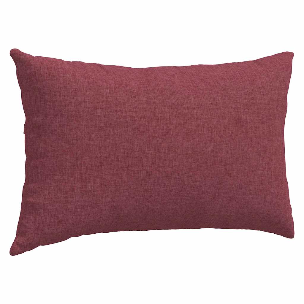 Cuscini da Divano 2 pz Tessuto Rosso Vino 50 x 30 cm