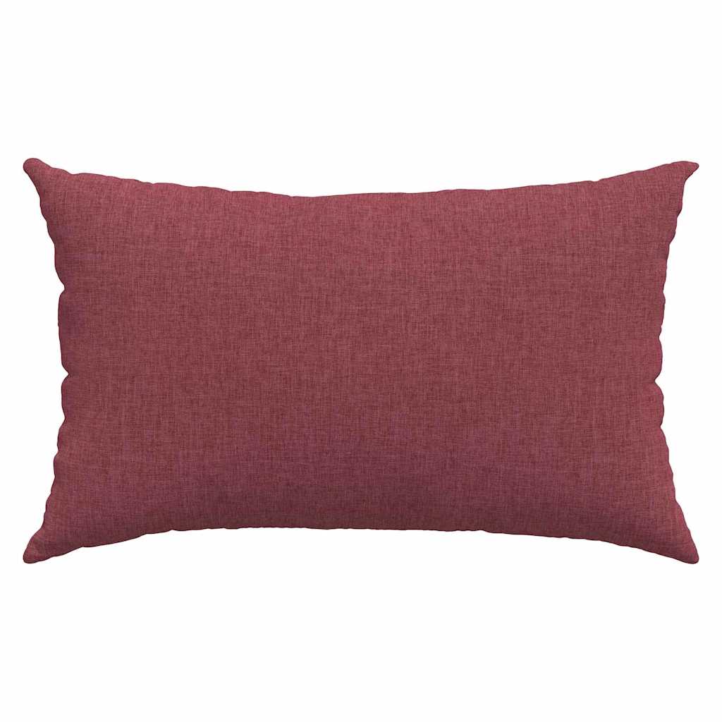 Cuscini da Divano 2 pz Tessuto Rosso Vino 50 x 30 cm