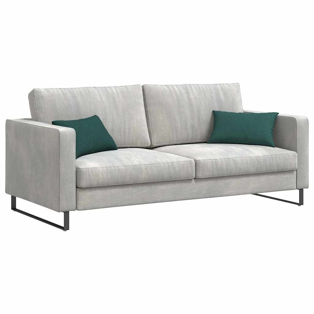 Cuscini da Divano 2 pz Tessuto Verde Scuro 50 x 30 cm