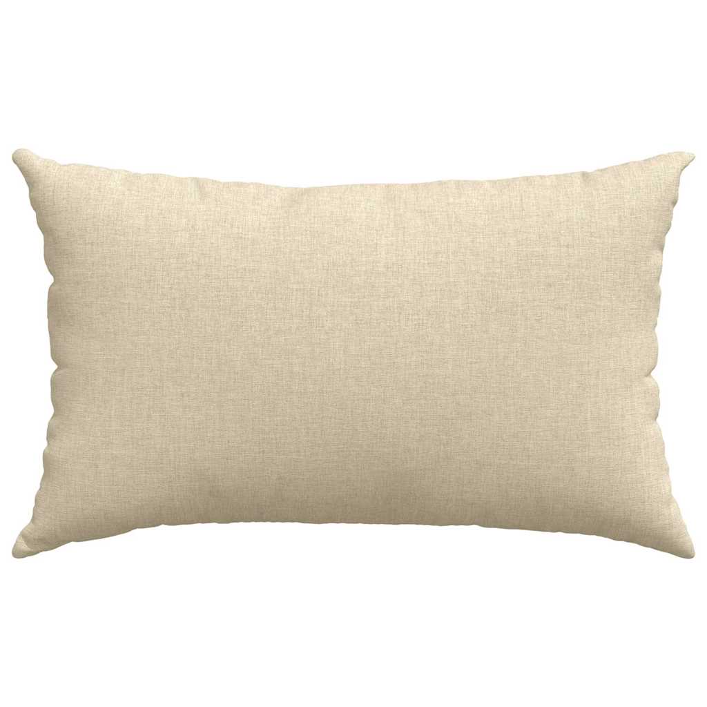 Cuscini da Divano 2 pz Tessuto Crema 50 x 30 cm