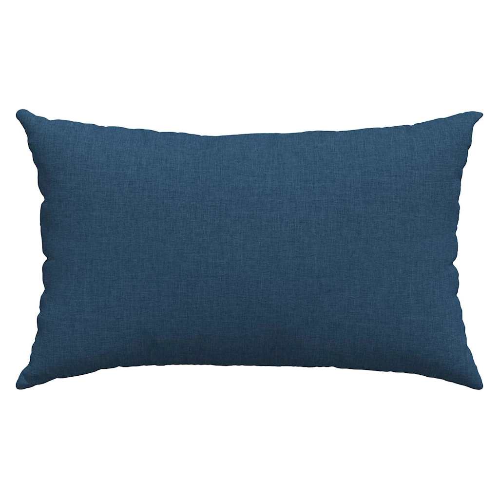 Cuscini da Divano 2 pz Tessuto Blu 50 x 30 cm