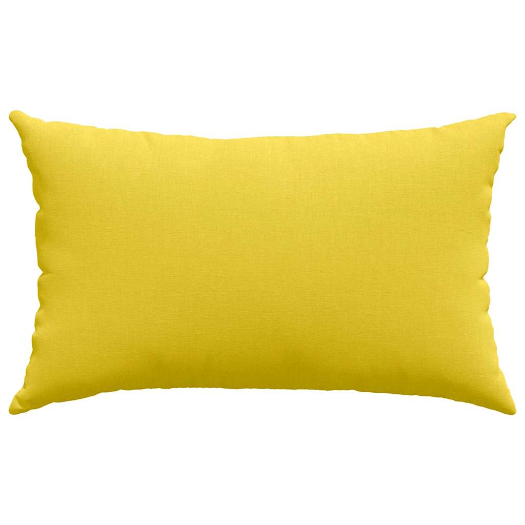 Cuscini da Divano 2 pz Tessuto Giallo Chiaro 50 x 30 cm