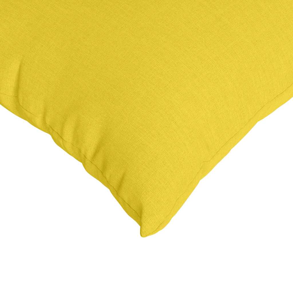 Cuscini da Divano 2 pz Tessuto Giallo Chiaro 50 x 30 cm